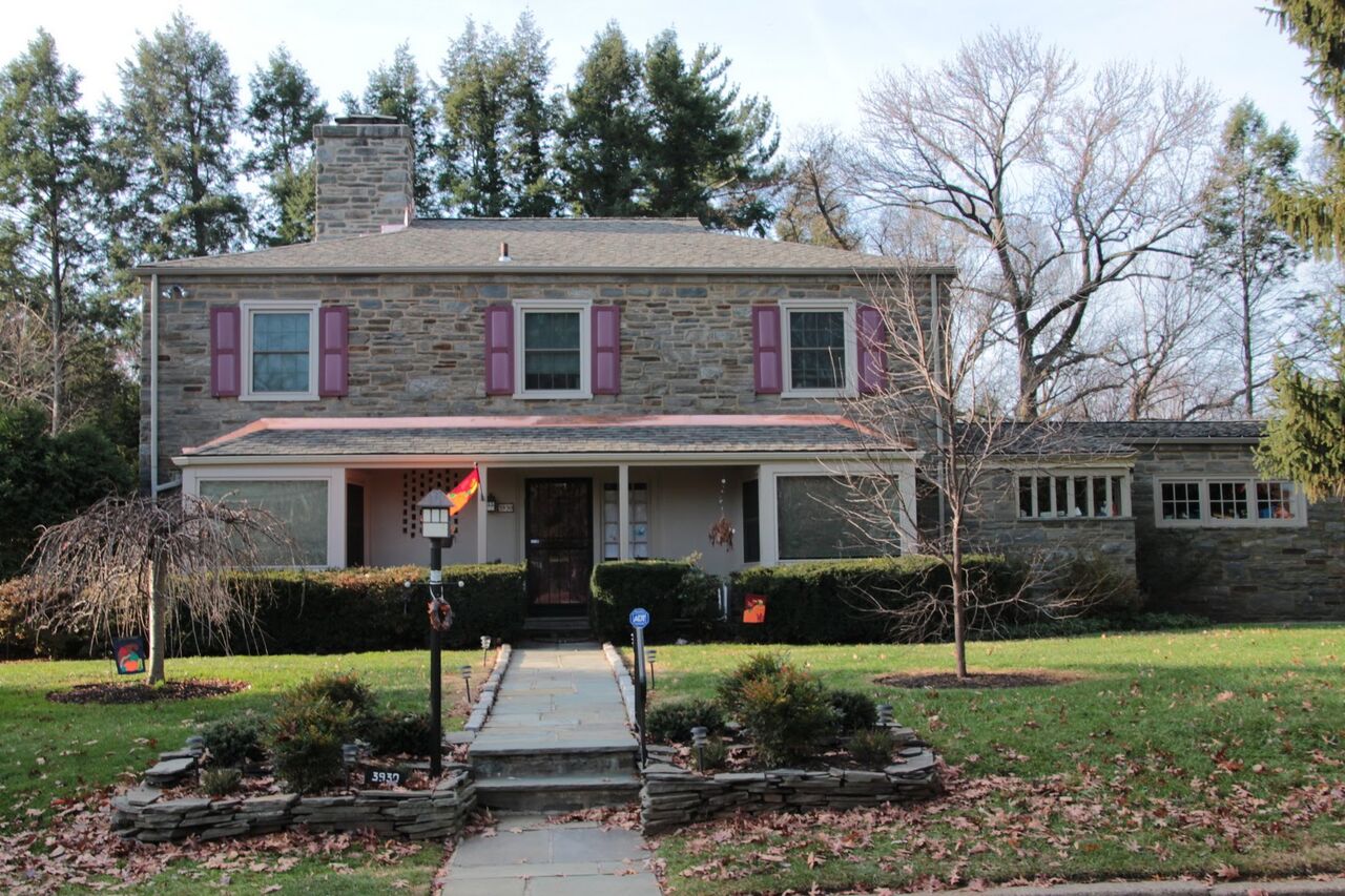 East Falls Pa stone house with new CertainTeed Roof